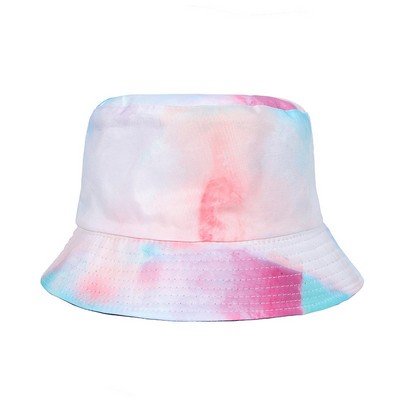 #6 Tie-dye Pattern Basin Cap Bucket Hat