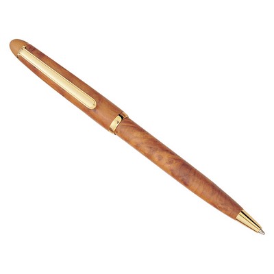 Medium Sized Wooden Burl Wood Ballpoint Pen