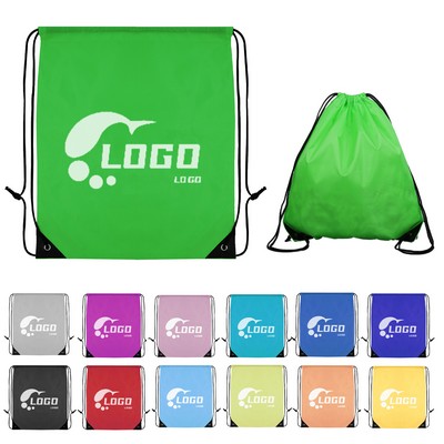 Polyester Drawstring Backpack MOQ 50pcs