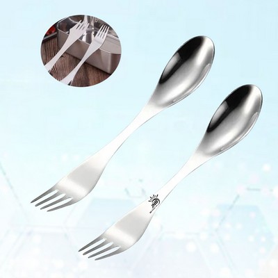 2 in 1 Stainless Steel Fork and Spoon Combo