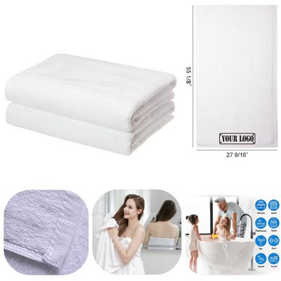 White Bath Towels