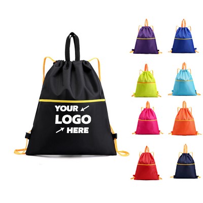 Premium Polyester Drawstring Backpack