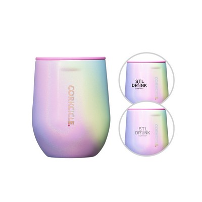 Corkcicle 12oz Stemless - Rainbow Unicorn