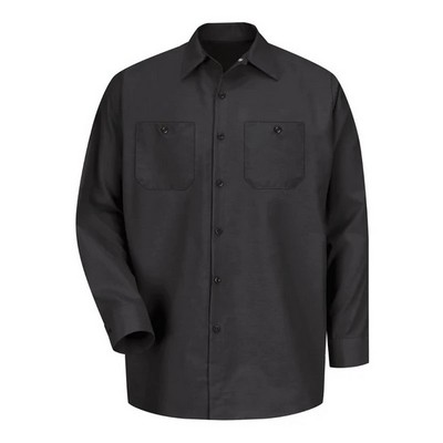 Red Kap® Industrial Long Sleeve Black Shirt