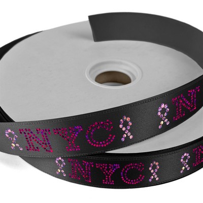 1" Badge Satin Ribbon - 25yd Roll - Sparkle