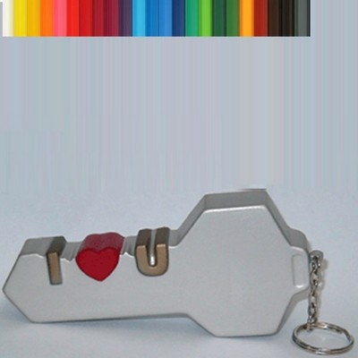 Lock Shape Stress Ball Keychain