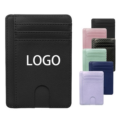 Portable RFID-Blocking Leather Wallet