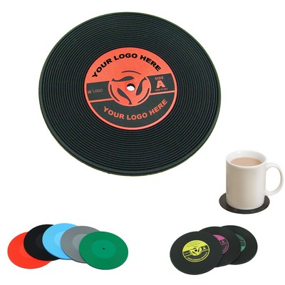 Full Imprinted Vinyl Record Coaster