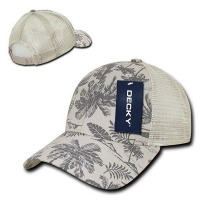 Decky Tropical Trucker Cap w/Mesh Back