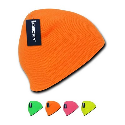 Decky Neon Short Acrylic Knit Cap