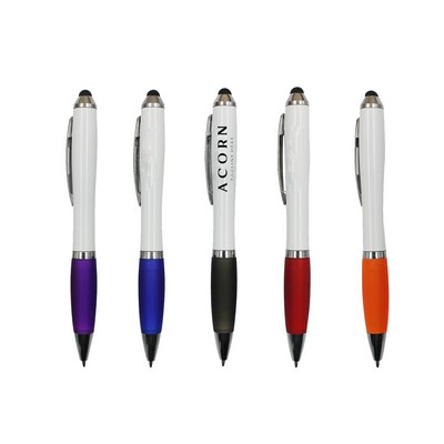 Plastic Rotary Ballpoint Stylus Pen