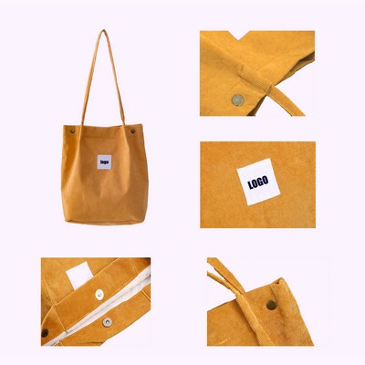 Fashion Corduroy Tote Bag