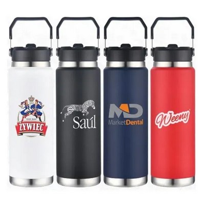 30 Oz. SipTek Bottle with Straw and Carrier