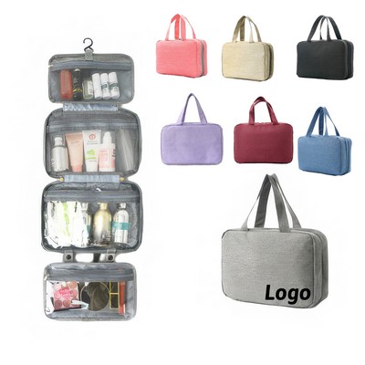 4 Sections Handbag Storage Bag Travel Makeup Cosmetic Case