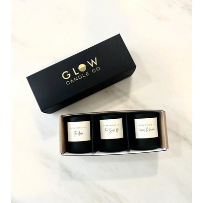 Glow Candle Company 3Pk - 3Oz Holiday Scented Candles