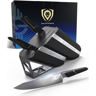 Dalstrong 5-Piece Knife Set With Storage Block - Quantum 1 Series - American Steel - G10 Handle