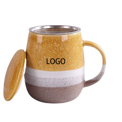 Ins Style Ceramic Mug without Filter Net Set