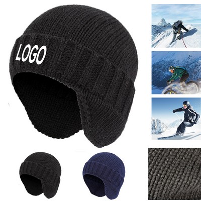 Winter Knitted Windproof Ear Protection Hat