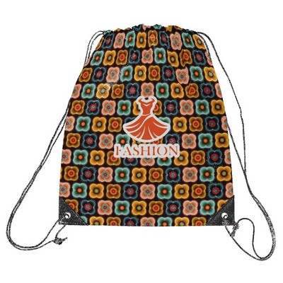 Sublimation 420-D Honeycomb Polyester Drawstring Bag