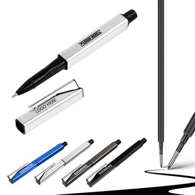 Square Aluminum Writing Pen