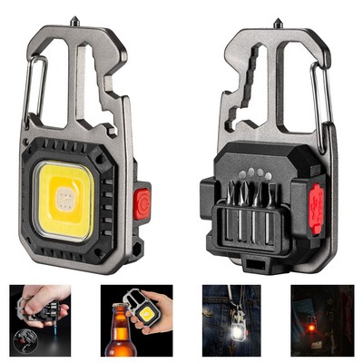 Cob Keychain Flashlight Multitool