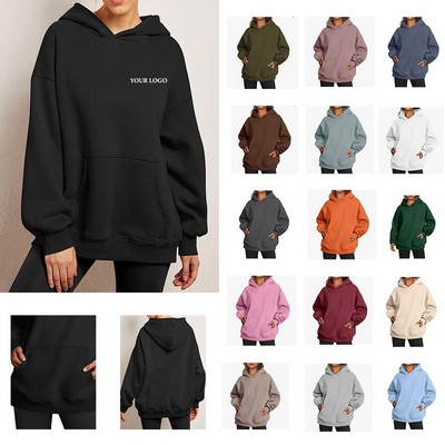 Oversized Hoodies Fleece Sweatshirts