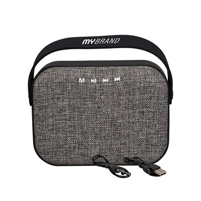 Prime Line Woven Fabric Wireless Speaker