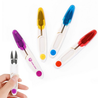 Portable U-Shape Spring Yarn Scissor Thread Cutter Snips