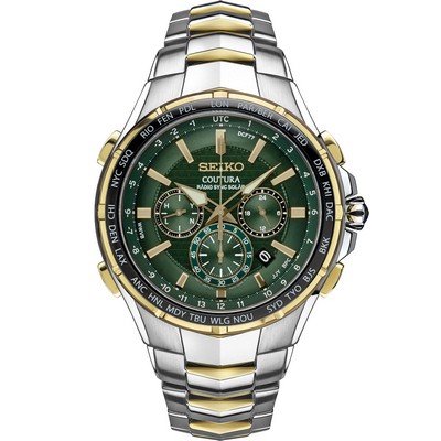 Seiko Watch Mens Coutura Tt Radio Sync Solar