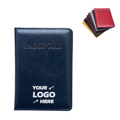 Waterproof PU Leather Passport Cover