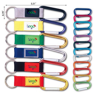 Carabiner Keychain with Strap