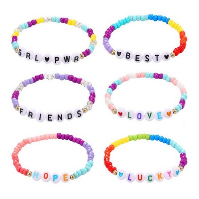 Letter Customized Beaded Bracelets