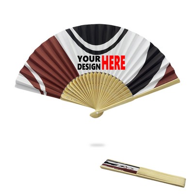 Folding Bamboo Paper Hand Fan