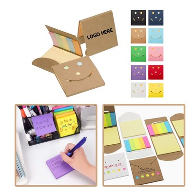 Smiley Face Sticky Note Pack for Home, Office & School