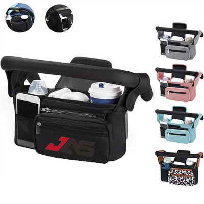 Universal Stroller Organizer with Insulated Cup Holder