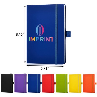 5.5 x 8.2 Inch A5 Hardcover Notebook College Ruled Notepad