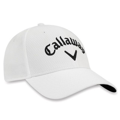 Callaway Side Crested Performance Unstructured Logo Golf Hat - White