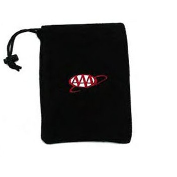 Plush Fleece Drawstring Golf Caddy Bag - Embroidered