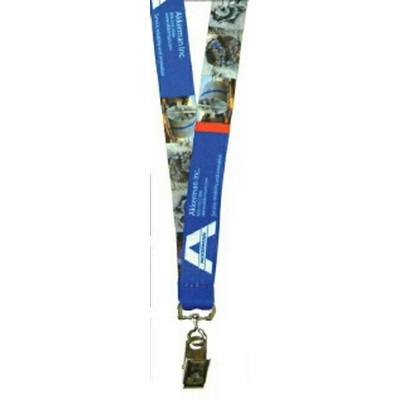 3/4" Wide Sublimated Lanyard