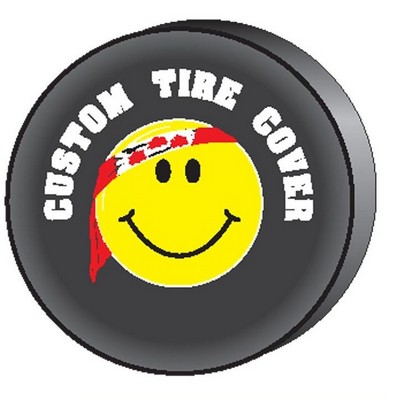 Vinyl Tire Cover 29" Diameter - 2 Color Imprint