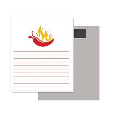 50 Page Magnetic Note-Pads with 2 Custom Color Imprint (3.5"x4.25")