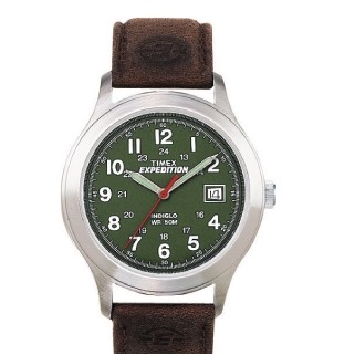 Timex Expedition Brown/Green Core Field Watch W/ Leather Strap