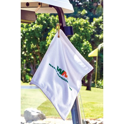 Turkish Signature™ Fingertip Golf Towel (White)