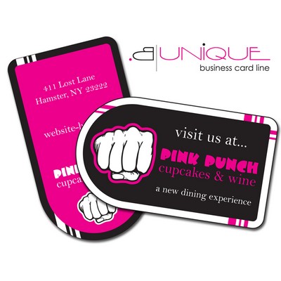 Extra-Thick UV-Coated (1S) Paper Business Card (3.5x2) - B. Unique Shape