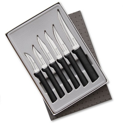 All Star Paring Knives Gift Set w/Black Handle