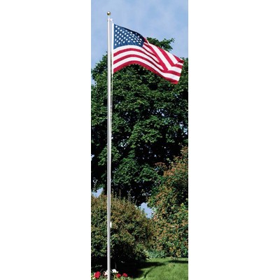 20' Aluminum In-Ground Flag Pole Set