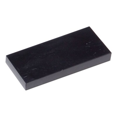 Jet Black Rectangular Marble Base (8"x¾"x10")