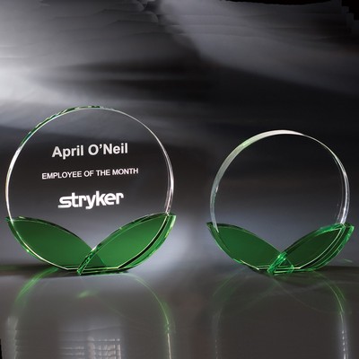 7" Green Shoots Crystal Award