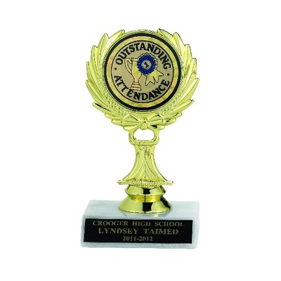 5 ½" Wreath Riser Trophy Holds 2" Insert