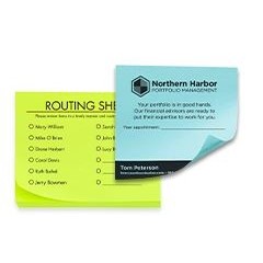 1 Color Short Run Post-it® Notes (3½"x 2")(50 Sheets)